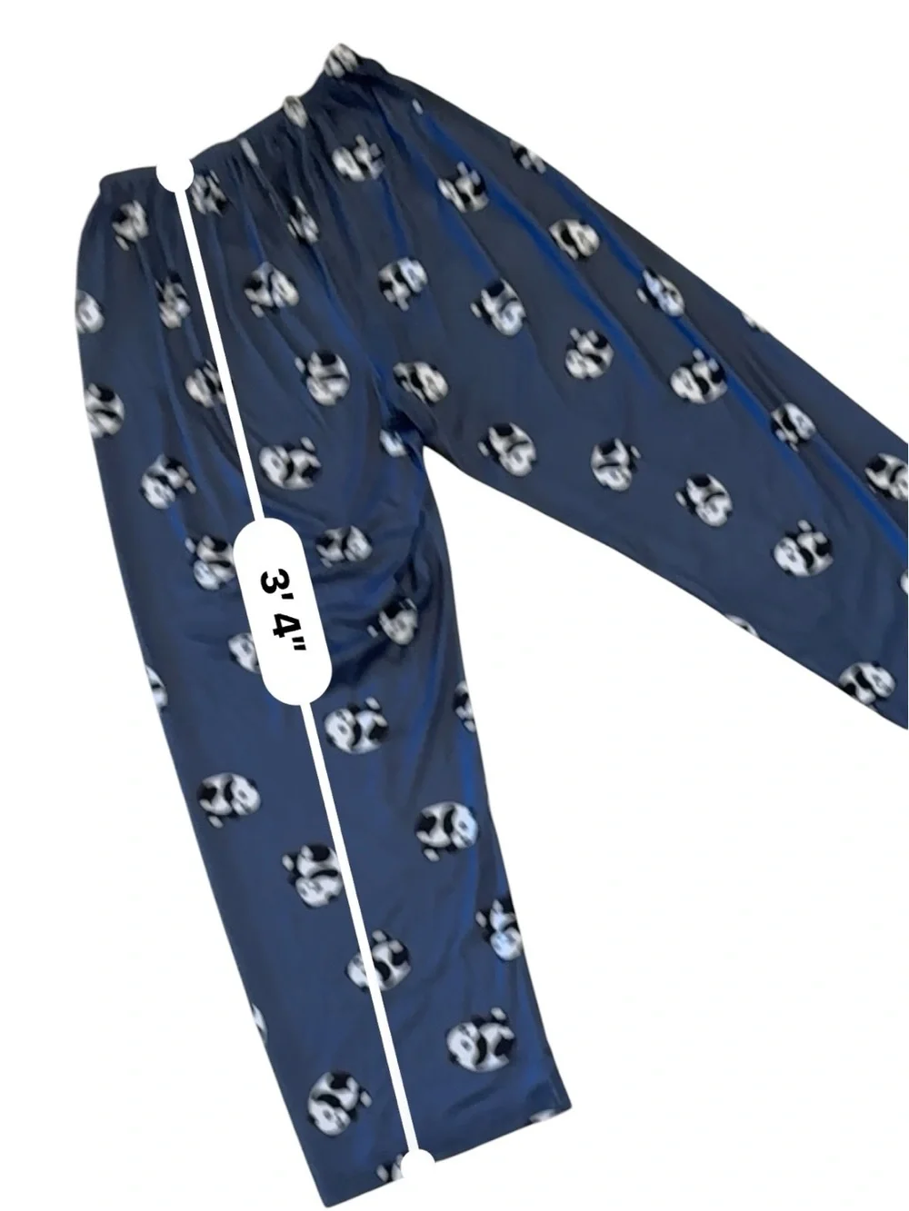 Panda Print Polyester/Spandex Pajama Set Women’s Lounge Sleepwear XL
